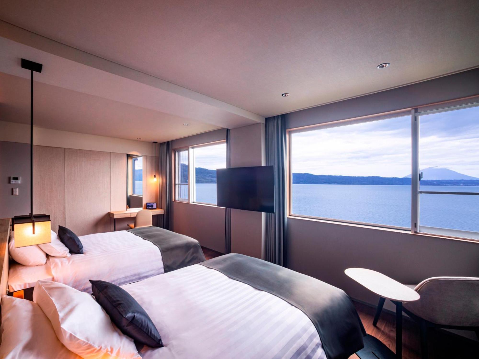 The Lake View Toya Nonokaze Resort Toyako Esterno foto